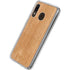 Natural Wood Galaxy A20 Clear Case