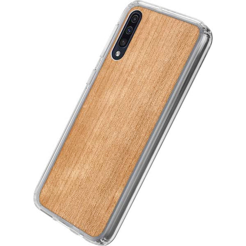 Natural Wood Galaxy A50 Clear Case