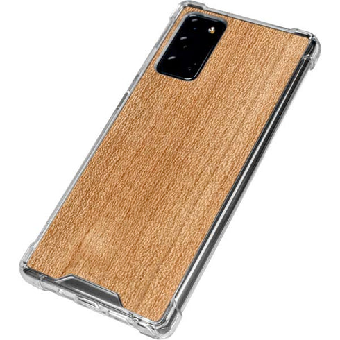 Natural Wood Galaxy Note20 5G Clear Case