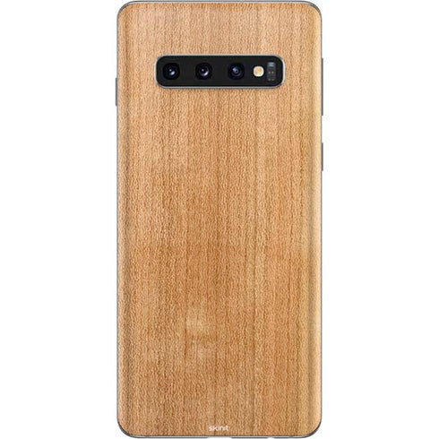 Natural Wood Galaxy S10 Skin