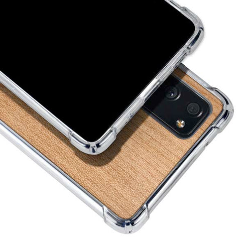 Natural Wood Galaxy S20 FE Clear Case