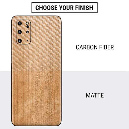 Natural Wood Galaxy S20 Plus Skin