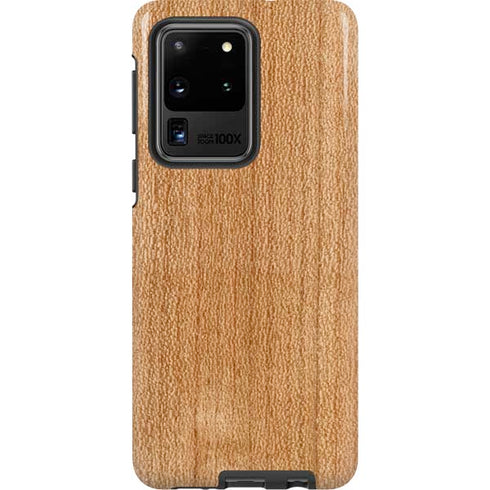 Natural Wood Galaxy S20 Ultra 5G Pro Case