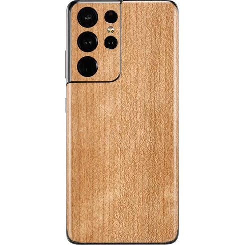 Natural Wood Galaxy S21 Ultra 5G Skin