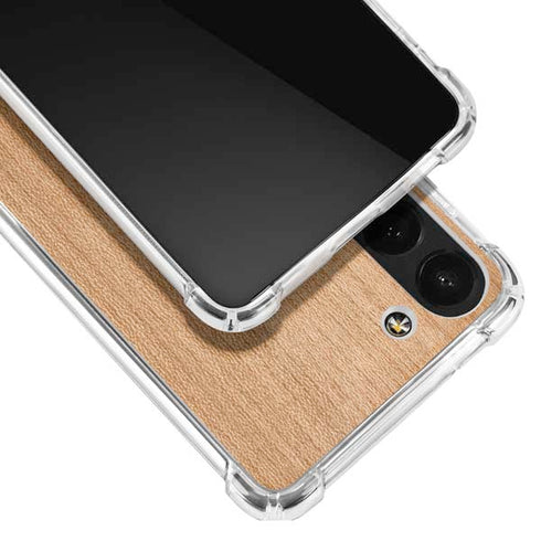 Natural Wood Galaxy S23 Clear Case