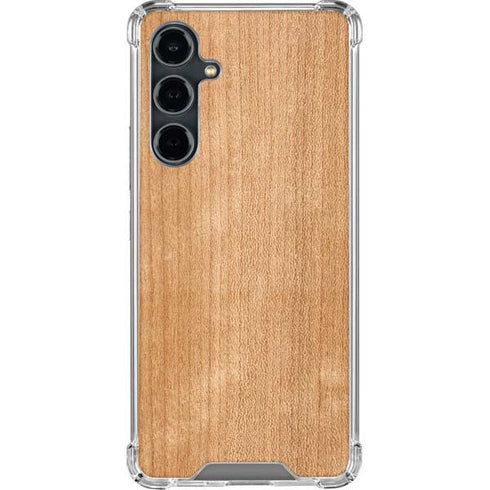 Natural Wood Galaxy S23 FE Clear Case