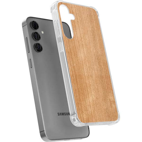 Natural Wood Galaxy S24 Plus Clear Case
