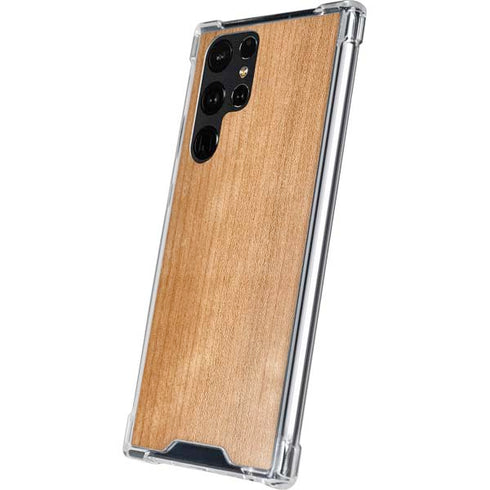 Natural Wood Galaxy S24 Ultra Clear Case