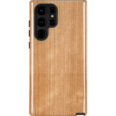 Natural Wood Galaxy S24 Ultra Impact Case