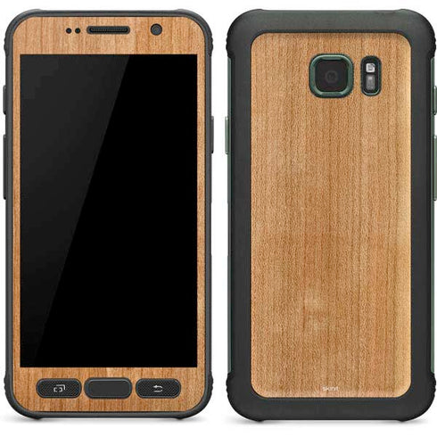 Natural Wood Galaxy S7 Active Skin