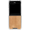 Natural Wood Galaxy Z Flip5 5G Clear Case