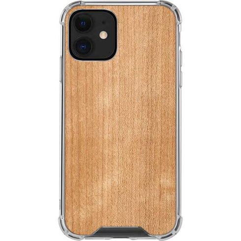 Natural Wood iPhone 12 Mini Clear Case