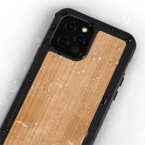 Natural Wood iPhone 12 Pro Waterproof Case