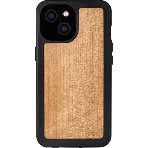 Natural Wood iPhone 13 Mini Waterproof Case