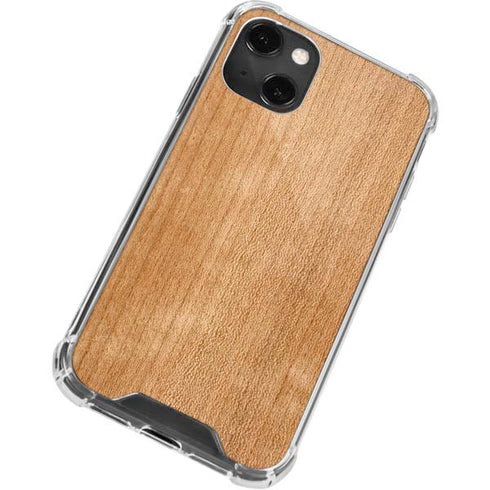 Natural Wood iPhone 15 Plus Clear Case