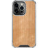 Natural Wood iPhone 14 Pro Clear Case