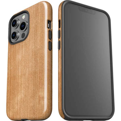 Natural Wood iPhone 14 Pro Impact Case