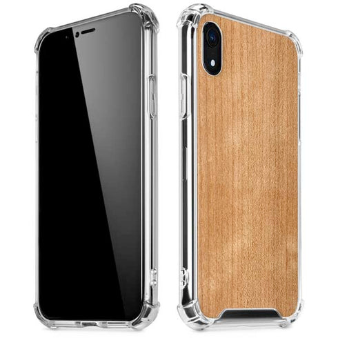 Natural Wood iPhone XR Clear Case