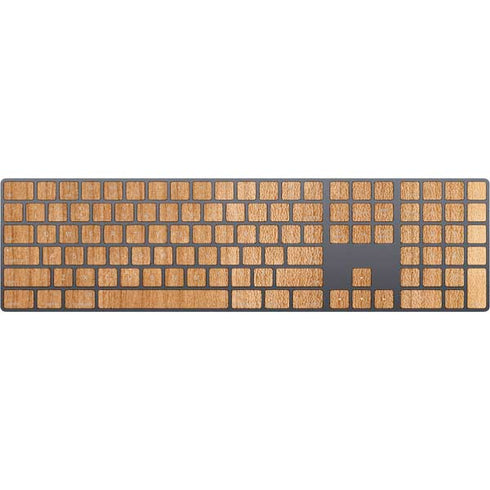 Natural Wood Magic Keyboard with Numeric Keypad Skin