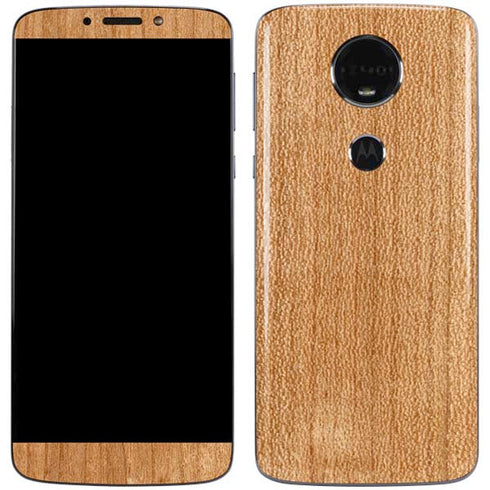 Natural Wood Moto E5 Plus Skin