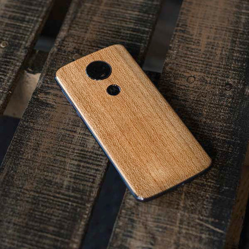 Natural Wood Moto E5 Plus Skin
