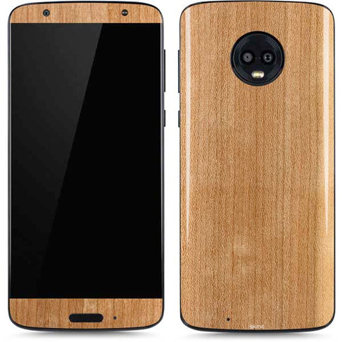 Natural Wood Moto G6 Skin