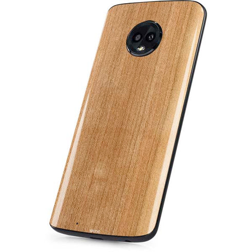 Natural Wood Moto G6 Skin