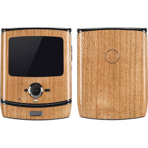 Natural Wood Motorola RAZR Skin
