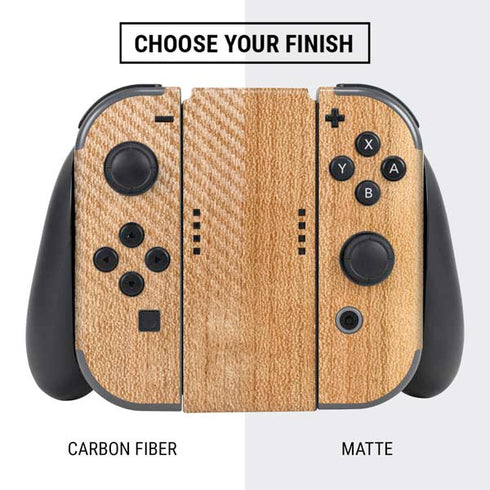 Natural Wood Nintendo Switch Bundle Skin