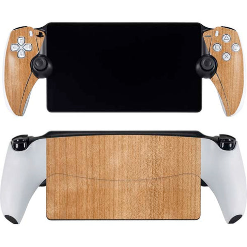 Natural Wood PlayStation Portal Remote Player Skin