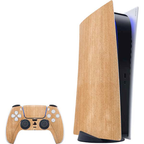 Natural Wood PS5 Digital Edition Bundle Skin