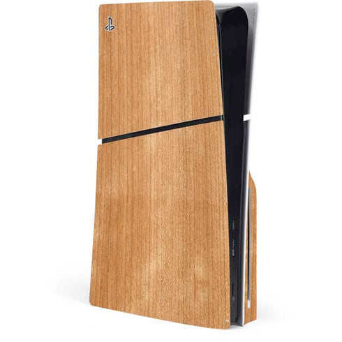 Natural Wood PS5 Slim Disk Console Skin