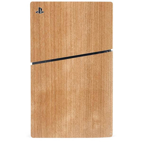 Natural Wood PS5 Slim Disk Console Skin