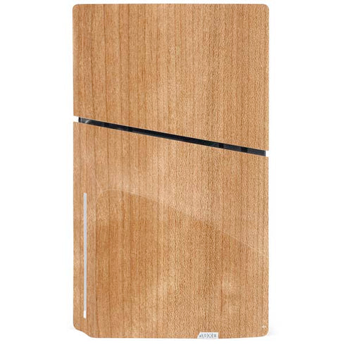 Natural Wood PS5 Slim Disk Console Skin