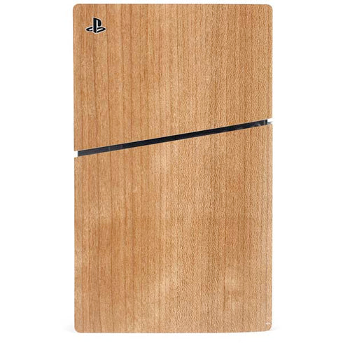 Natural Wood PS5 Slim Digital Edition Bundle Skin