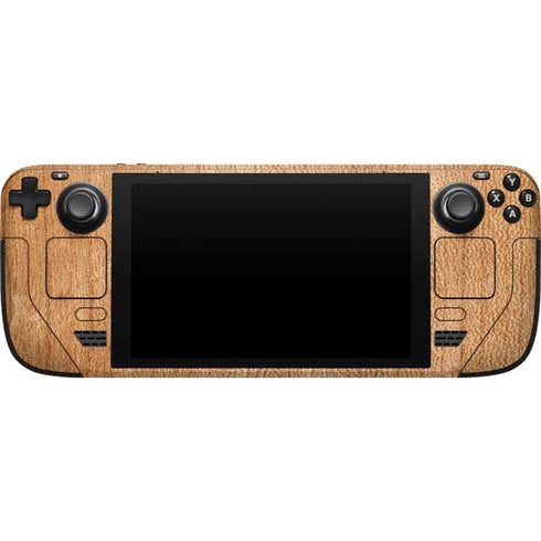 Natural Wood Steam Deck Handheld Gaming Computer Skin