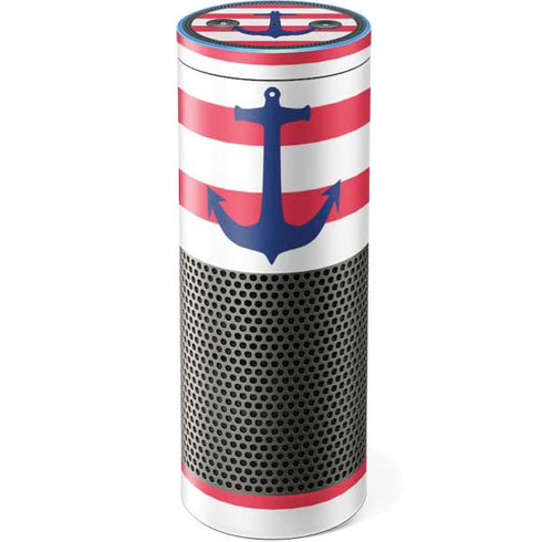 Nautical Stripes Amazon Echo Skin