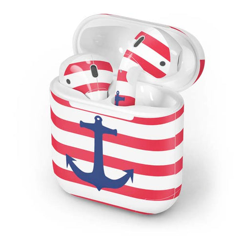 Nautical Stripes Apple AirPods Skin