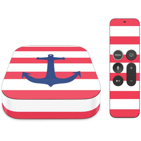 Nautical Stripes Apple TV Skin