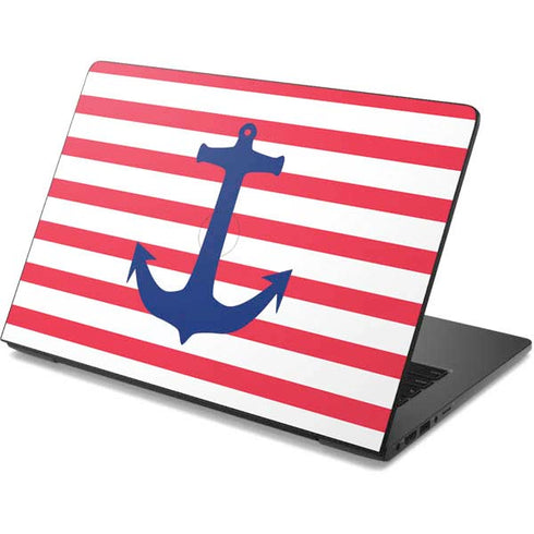 Nautical Stripes Dell Chromebook Skin