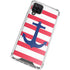 Nautical Stripes Galaxy A12 Clear Case