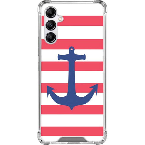Nautical Stripes Galaxy A14 5G Clear Case