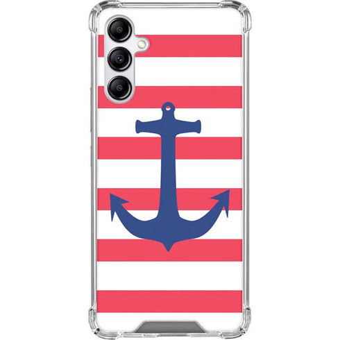 Nautical Stripes Galaxy A15 5G Clear Case