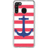 Nautical Stripes Galaxy A21 Clear Case