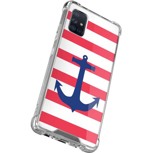 Nautical Stripes Galaxy A51 5G Clear Case