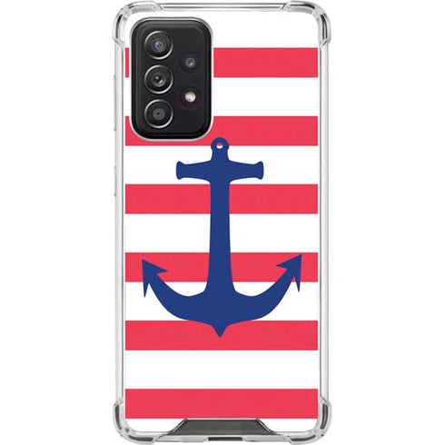 Nautical Stripes Galaxy A52 5G Clear Case