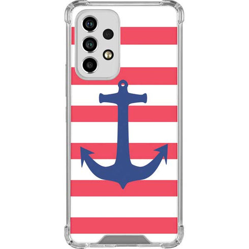 Nautical Stripes Galaxy A53 5G Clear Case