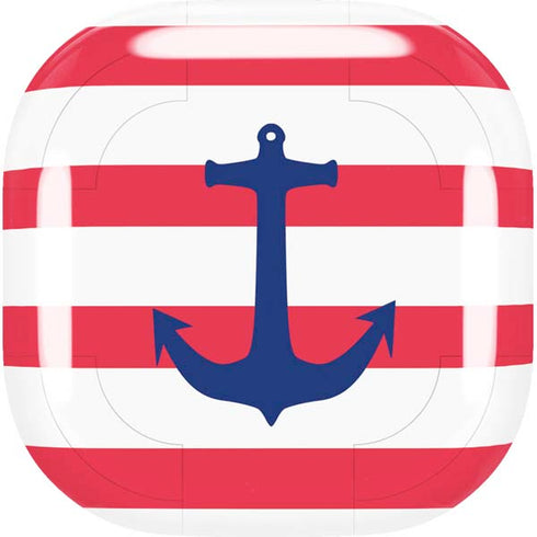 Nautical Stripes Galaxy Buds Live Skin