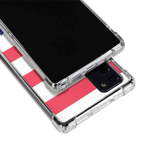 Nautical Stripes Galaxy Note20 5G Clear Case