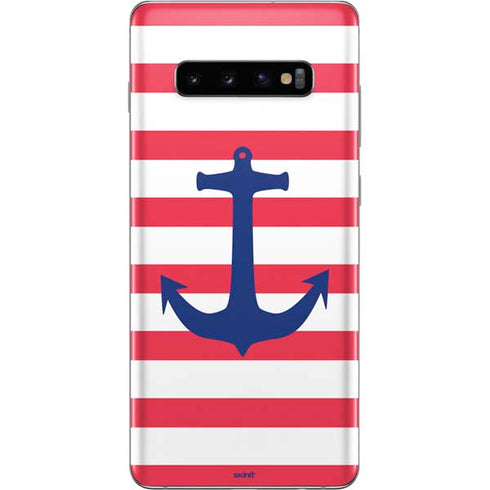 Nautical Stripes Galaxy S10 Plus Skin